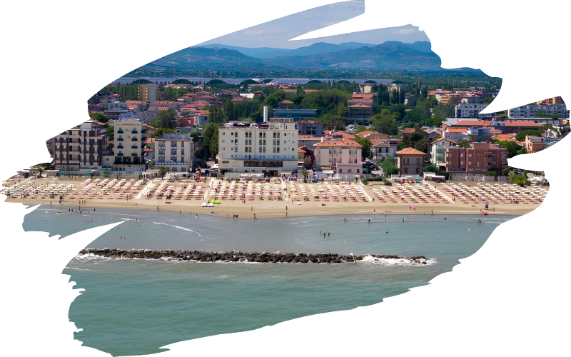 Rimini pláž Rimini_ramecek