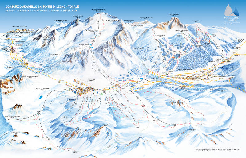 Adamello skimap 2018-19